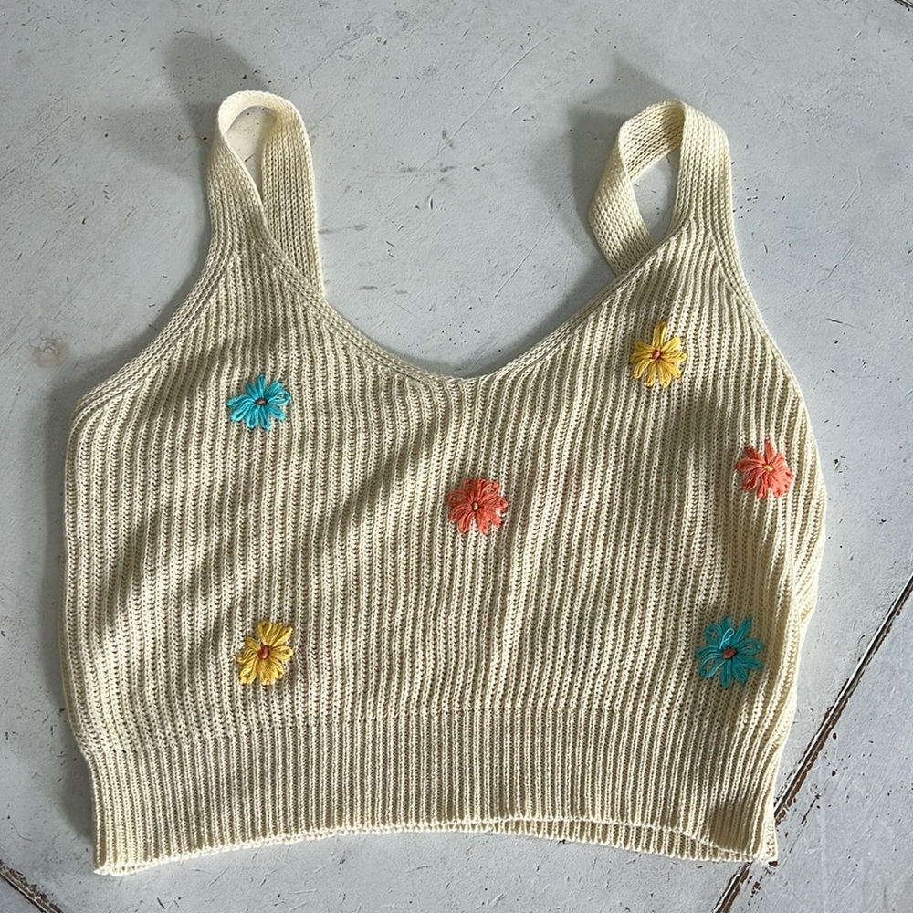 By Together • Size Small • Floral, knit, tank top • never worn!